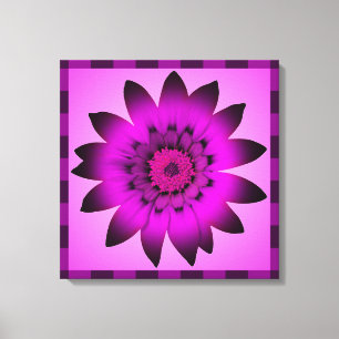 Orchidée Magenta Flower artwork - Toile enveloppée