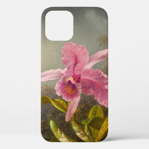 Orchidee met twee kolibries kop iPhone 12 hoesje