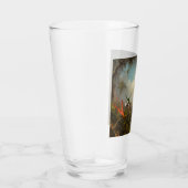 Orchidee met twee kolibries kop glas (Rechts)