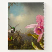 Orchidee met twee kolibries kop notitieboek (Achterkant)
