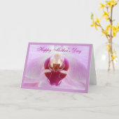 Orchidee Moederdag Kaart (Gele Bloem)