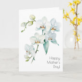 Orchidee Moederdagkaart Kaart (Gele Bloem)