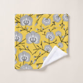 orchidee mosterdpatroon bad handdoek (Wasdoekje)