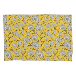 orchidee mosterdpatroon kussensloop