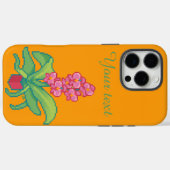 Orchidee, orchid , pixel art Case-Mate iPhone case (Achterkant (horizontaal))