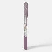 Orchidee Paarse Witte kant Bloemen Case-Mate iPhone Case (Achterkant / Rechts)