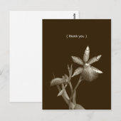Orchidée photo de fleur personnalisée carte de rem (Devant / Derrière)