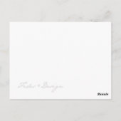 Orchidée photo de fleur personnalisée carte de rem (Dos)