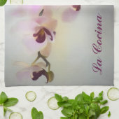 Orchidée Photo Peinture Serviette de cuisine (Plié)