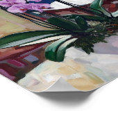 Orchidee Poster – Zachte impressionistische bloeme (Hoek)