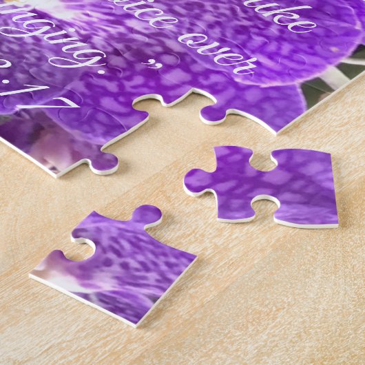 Orchidée pourpre / Puzzle biblique (Côté)