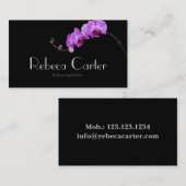 Orchidée professionnelle de carte de visite de (Devant / Derrière)