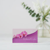 Orchidée professionnelle de pourpre de carte de (Debout devant)