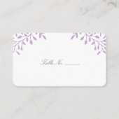 Orchidée Purple Secret Jardin Mariage Cartes de li (Dos)