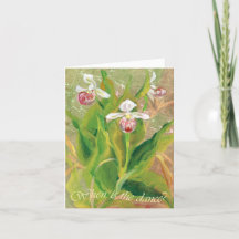 Orchidée Quand est la danse ? Carte de corresponda