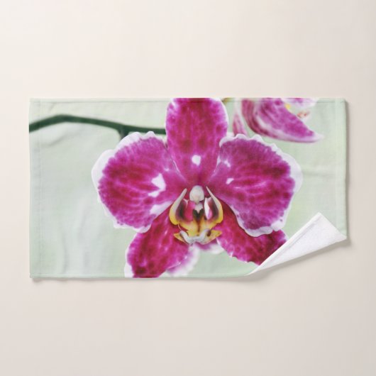 Orchidée rose (Serviette à main)