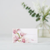 Orchidée rose Cymbidium Floral Mariage Cartes de P (Debout devant)
