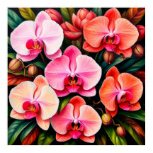 Orchidée Rose Élégante Décoration de Maison Sophis