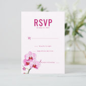 Orchidée Rose Élégante RSVP (Debout devant)