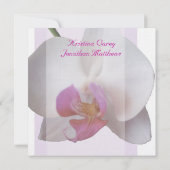 Orchidée rose Faire-part de mariage 5,25x5,25 (Dos)