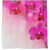 Orchidée rose Fleur Douche Rideau (Devant)