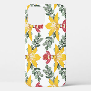 Orchidee schoonheid: bloemmotief elegantie. iPhone 12 hoesje