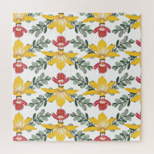Orchidee schoonheid: bloemmotief elegantie. legpuzzel