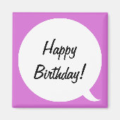 Orchidee Speech Bubble 2 Magneet (Voorkant)