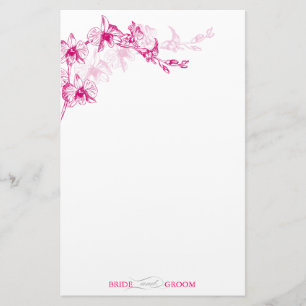 Orchidee stationery briefpapier