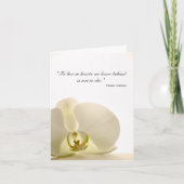 Orchidée sur le Merci de la sympathie blanche (Devant)