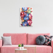 Orchidee Symfonie – Levendige bloemkunst in rijke  Canvas Afdruk (Insitu (Woonkamer))