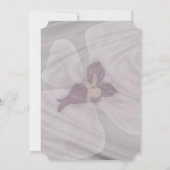 Orchidee tak roze bruiloft uitnodiging Kaart (Achterkant)