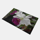 Orchidée tapis de sol blanc violet (Incliné)
