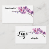 Orchidée toujours souvenir des cartes à fleurs bla (Devant / Derrière)