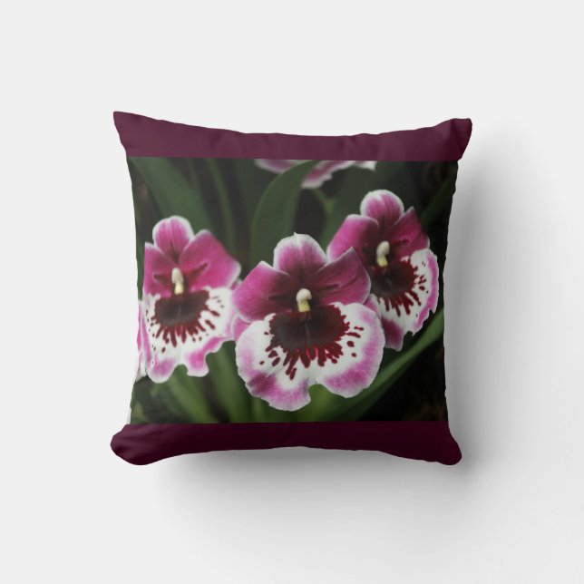 Orchidee trio kussen (Voorkant)