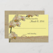 Orchidée tropicale Réponse de plage rustique (Devant / Derrière)