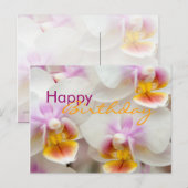 Orchidee · Verjaardag Briefkaart (Voorkant / Achterkant)