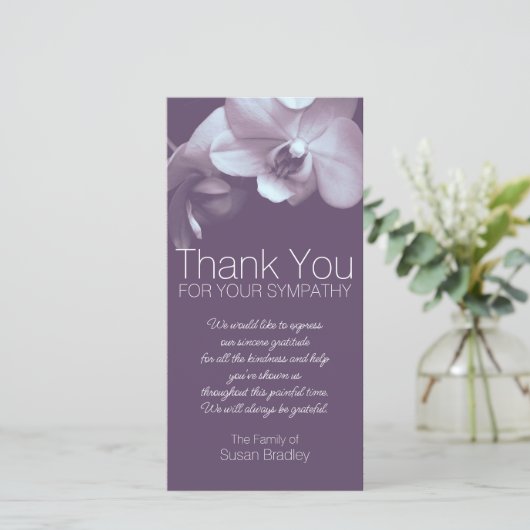 Orchidée violette 4b Violet Sympathie Merci FPC (Debout devant)