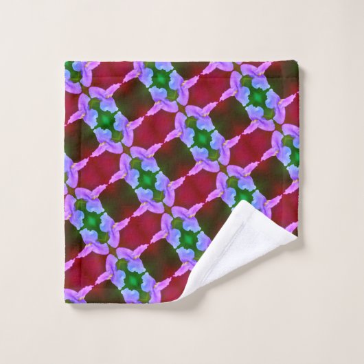 Orchidée violette Fleur Abstraite Motif (Gant de toilette)