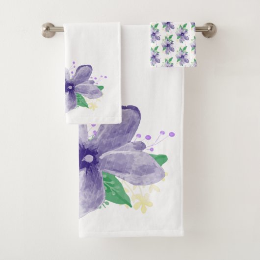 Orchidée Violette Florale Sur Fond Blanc (En situation)