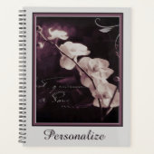 Orchidée violette foncée personnalisée (Devant)