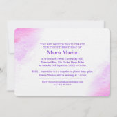 Orchidee waterverf paarse mauve fifty en geweldig kaart (Achterkant)