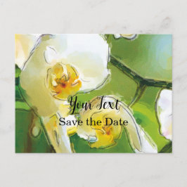 Orchidee weiß - Aquarell-Design | Briefkaart