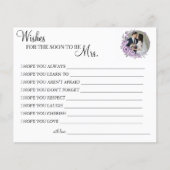 Orchidee wenst dat de Soon Mrs. kaart is (Voorkant)