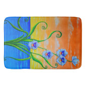 Orchidee zonsondergang badmat (Voorkant)