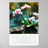 Orchideeëentuin 2025 kalender poster (Voorkant)