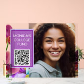 Orchideeën Aangepaste QR-code bord (Huwelijk)