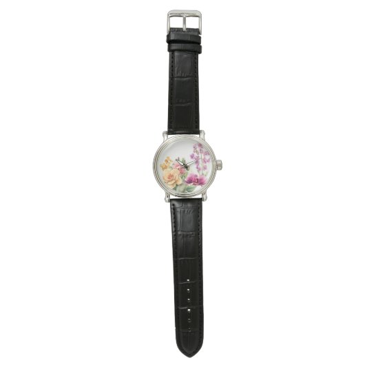 Orchideeën Blast  Horloge (Vlak)