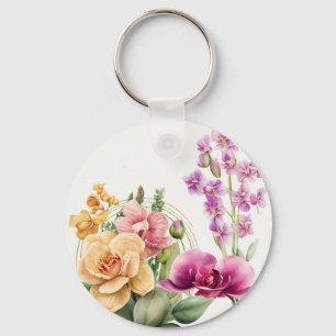 Orchideeën Blast Sleutelhanger