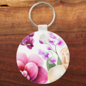 Orchideeën Blast  Sleutelhanger (Achterkant)